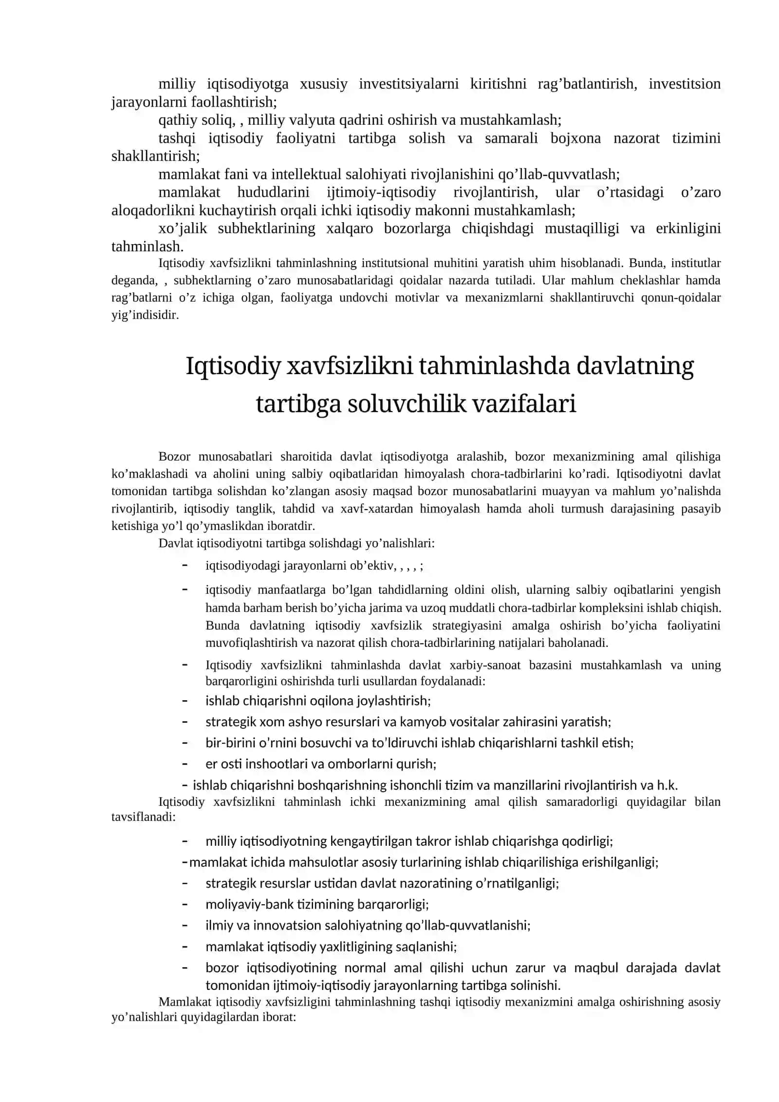 IQTISODIY XAVFSIZLIKNI TA‘MINLASH MEXANIZMI 2