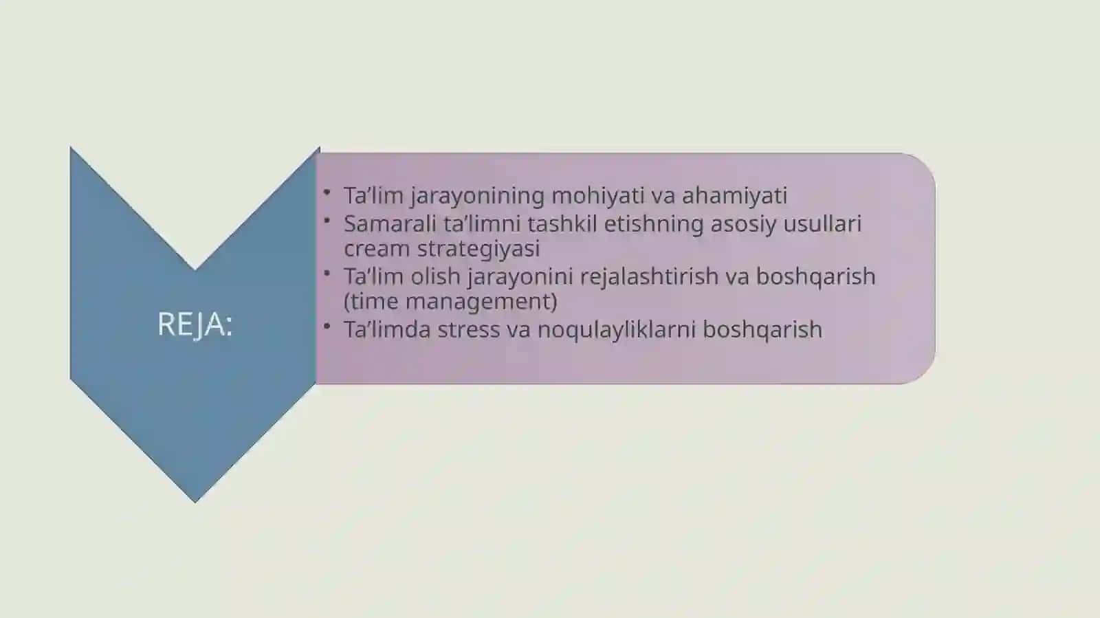 Ta'lim olish jarayonini samarali tashkil etish 2