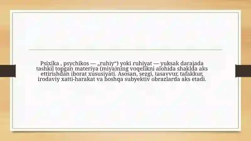 Inson psixikasining ijtimoiy tarixiy tabiati 2