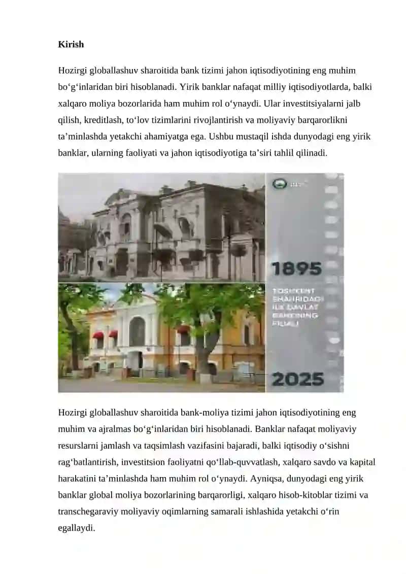 DUNYODAGI ENG YIRIK BANKLAR 2