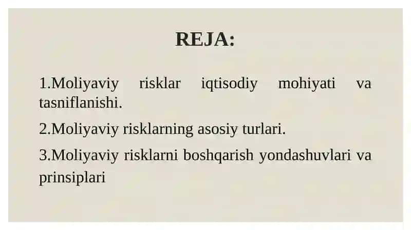 KORXONALARDA MOLIYAVIY RISKLARNI BOSHQARISH 2