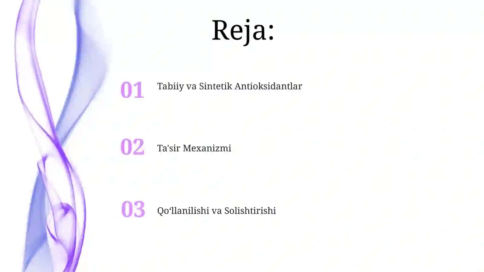 Tabiiy va Sun'iy antioksidlovchilar, ularning ta'sir qilish mehanizimi 2