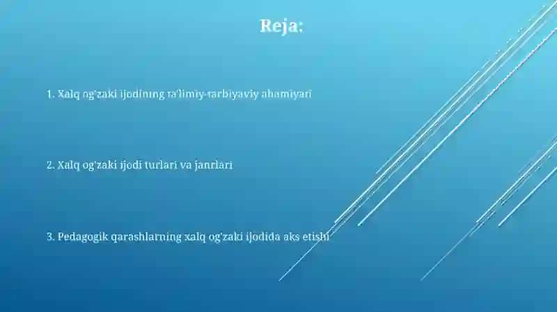 Xalq og'zaki ijodida pedagogik qarashlar 2