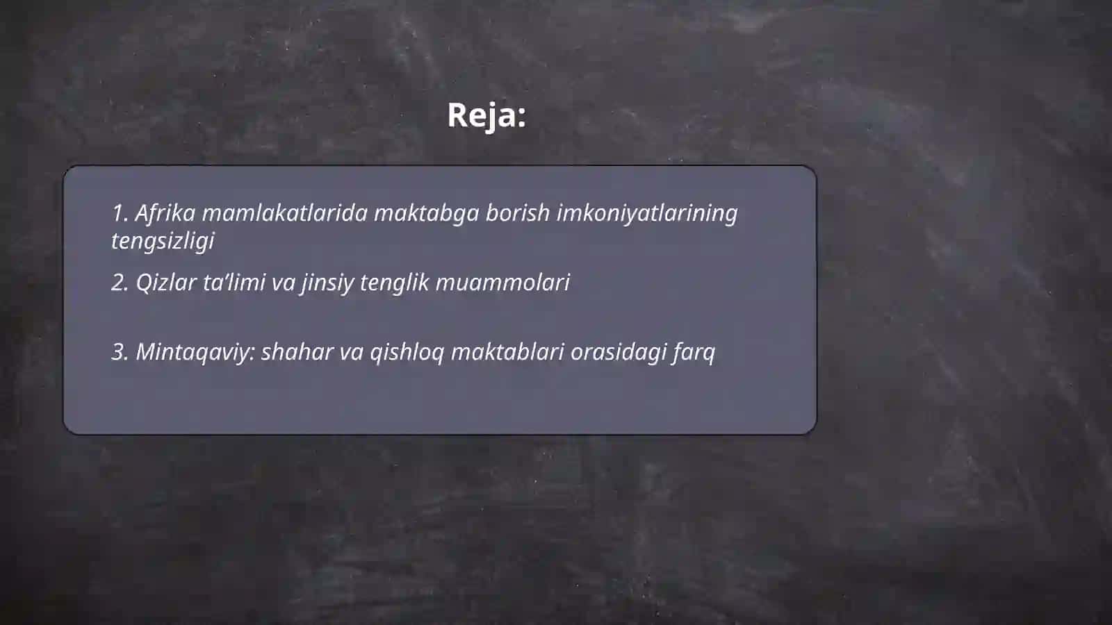 Afrika mamlakatlarida ta'lim muommolari va tarbiya jaronlari 2