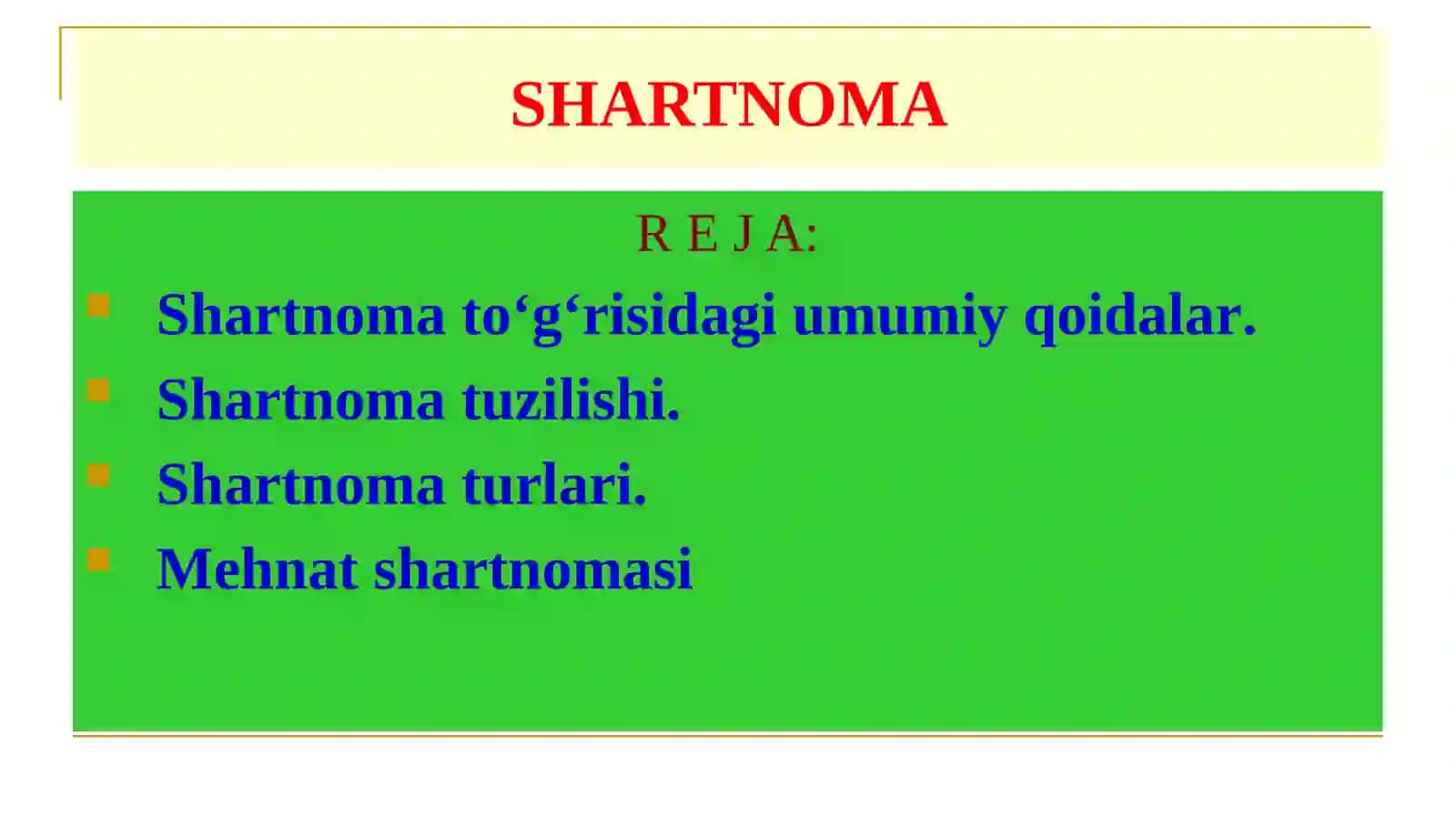 Shartnoma 2