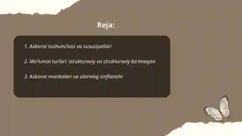 Axborot va maʼlumot 2