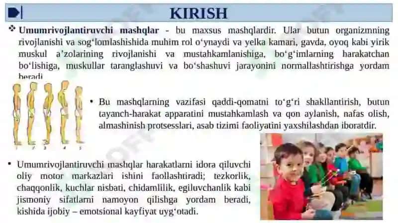 Umumrivojlantiruvchi mashqlar va ularning guruhlari 2