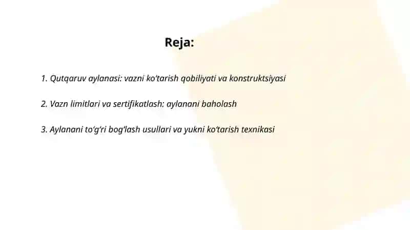 Qutqaruv aylanasi vazni koʻtarish qobilyati ishlatish usuli 2