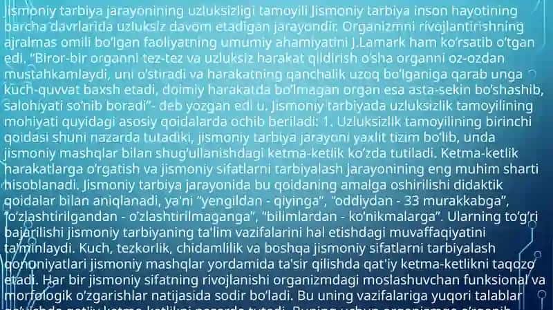 Jismoniy tarbiya va sport ta'limi 2