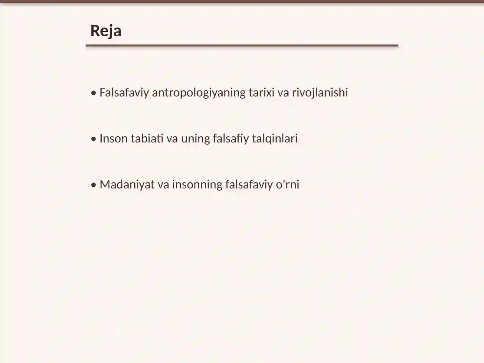 Inson falsafasi Falsafaviy antropologiya 2