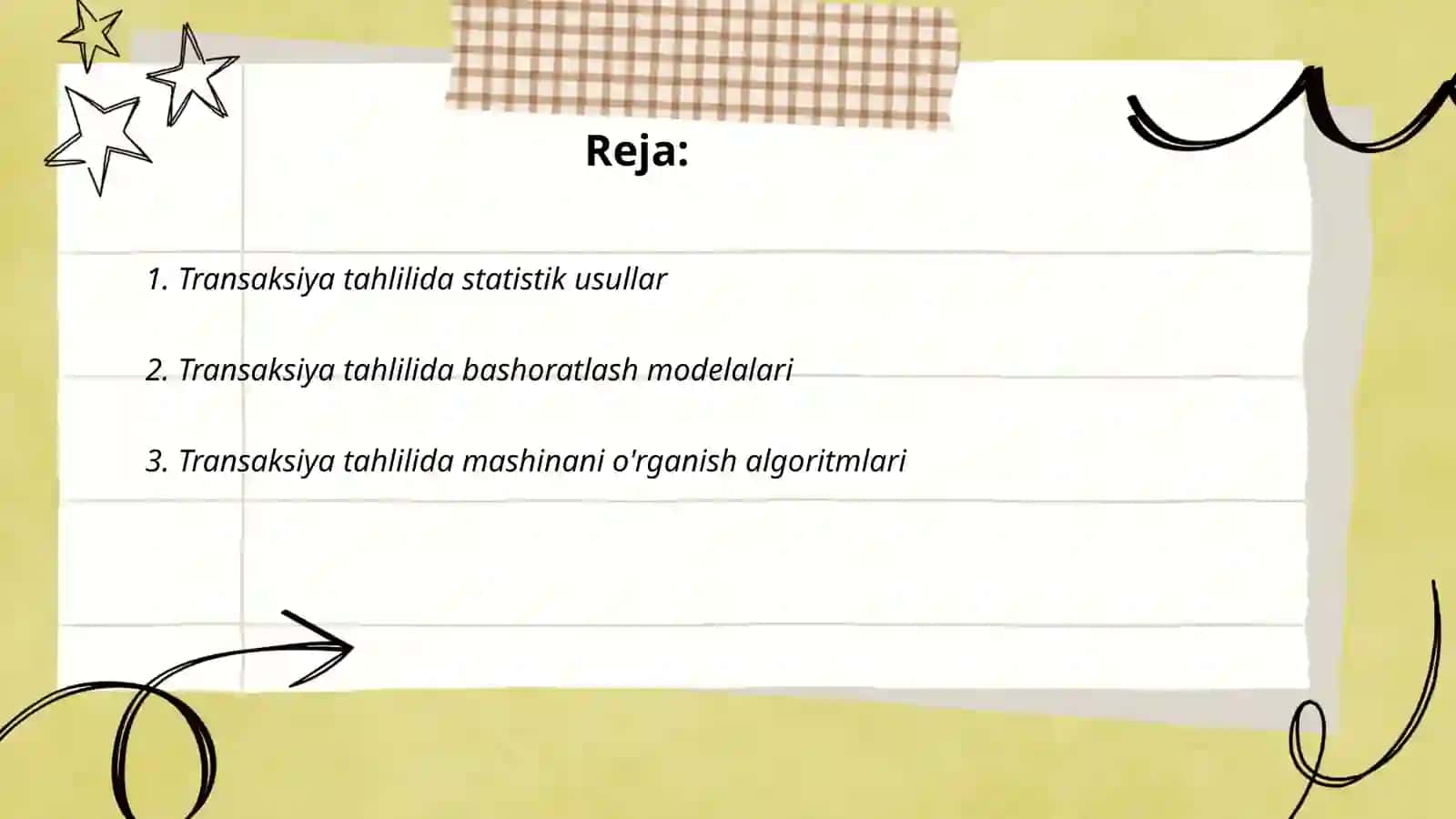 Transaksiyalarni tahlil qilishga nisbatan yondashuvlar 2