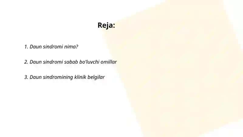 Daun sindromi 2