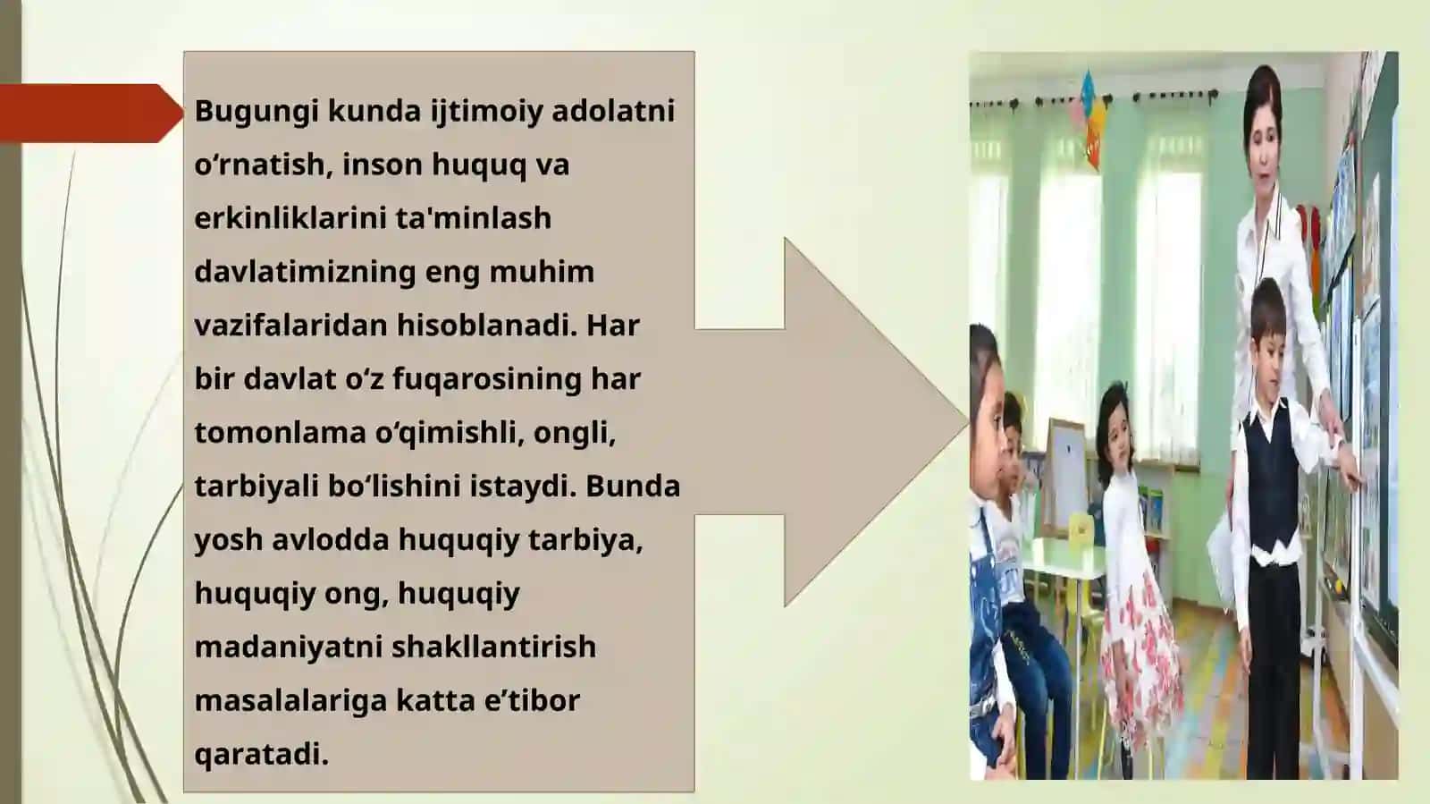 MAKTABGACHA TASHKILOTIDA HUQUQIY TARBIYANI TASHKIL ETISH 2