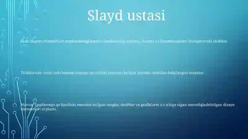 Power Point Dasturi Haqida Tushunchalar 2