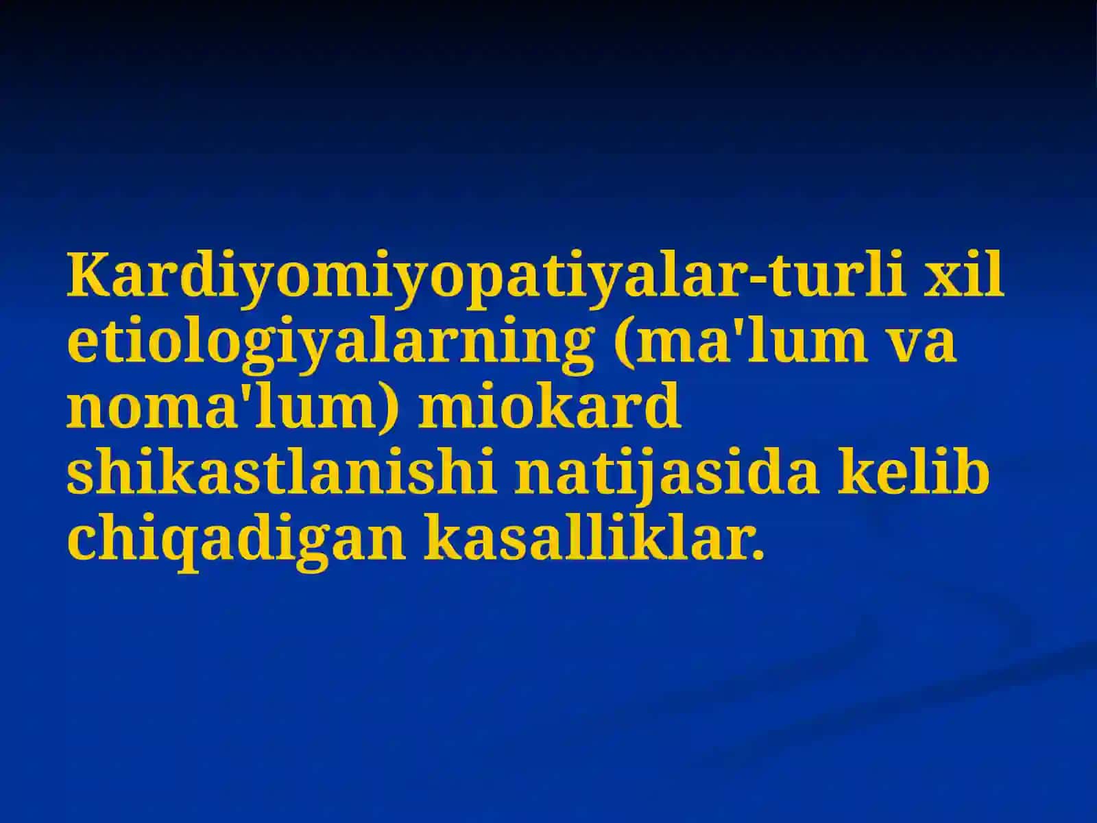 KARDIOMIOPATIYALAR 2