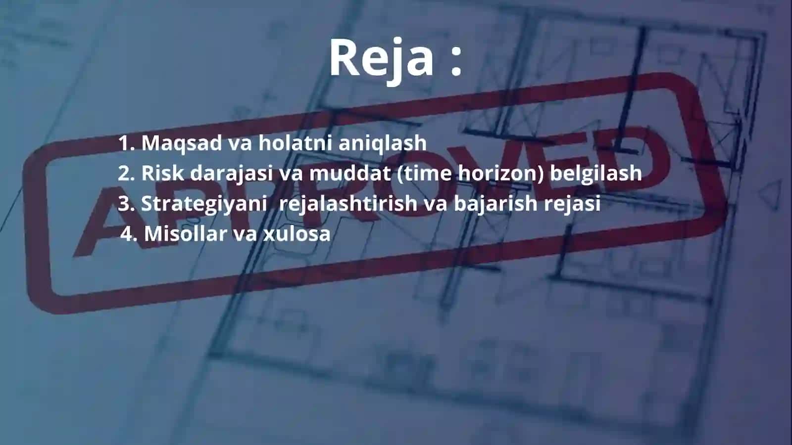 Investitsiya strategiyasi 2