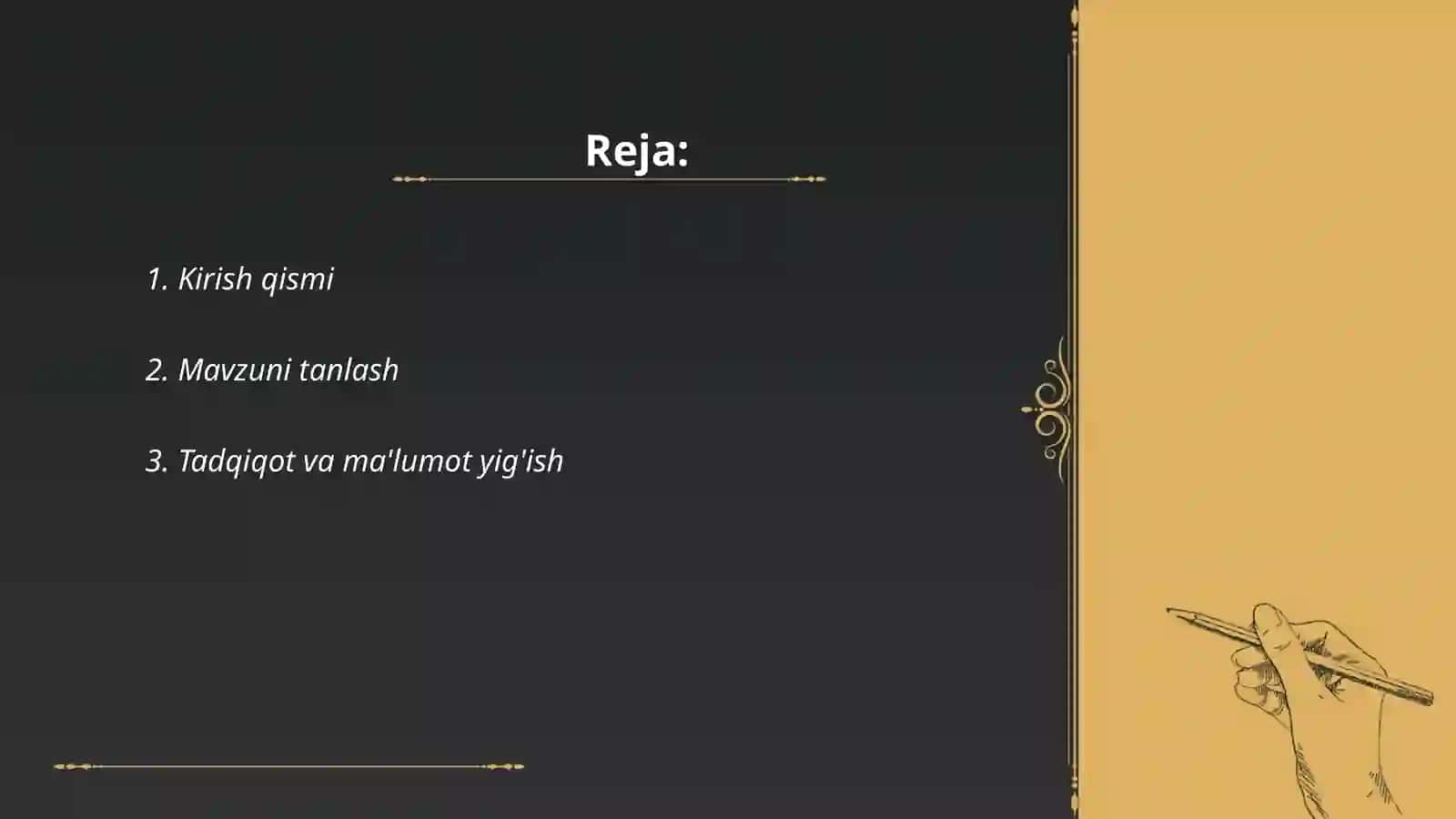Qanday qilib slayd yaratamiz 2