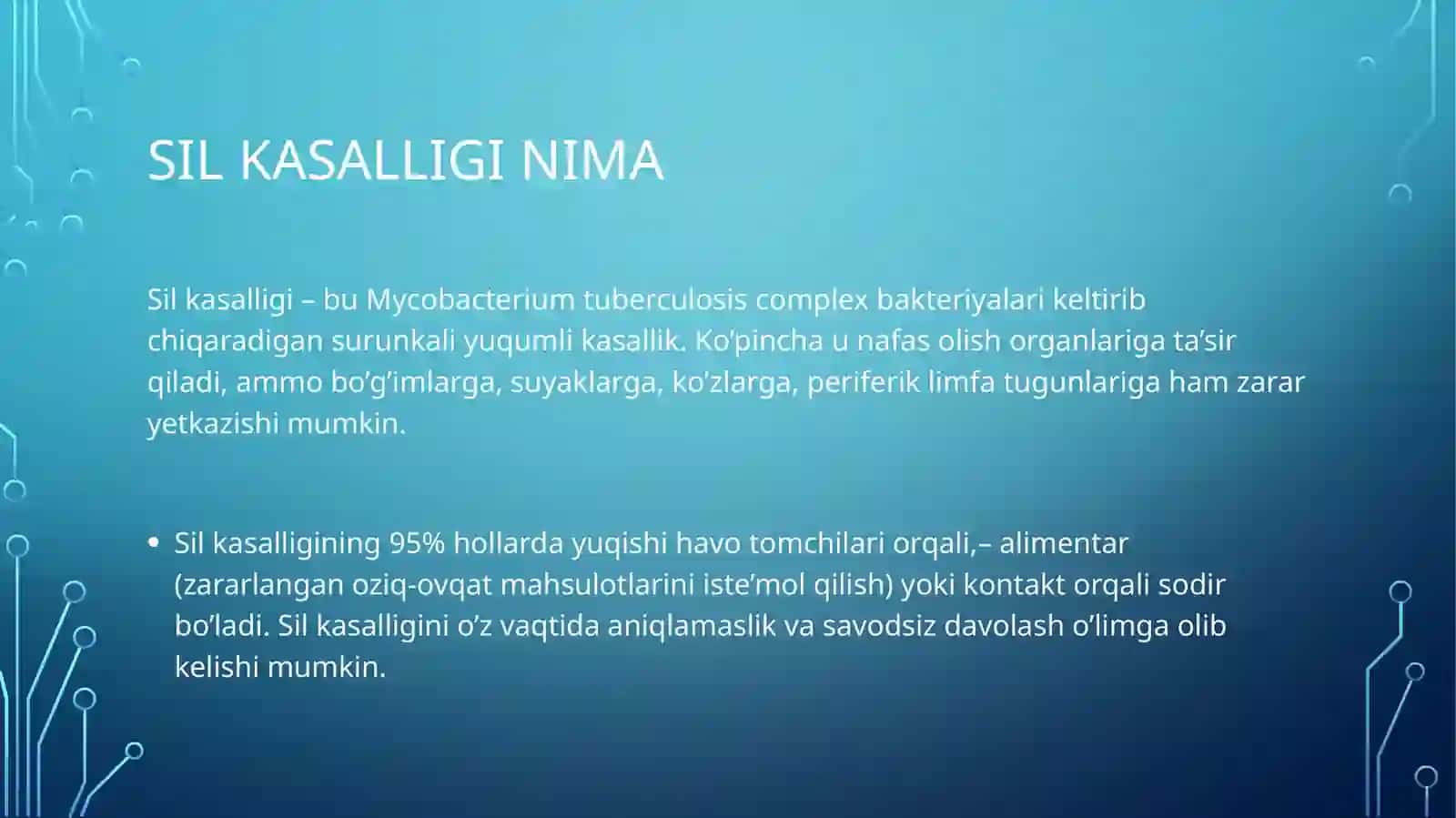 Sil kasalligi 2