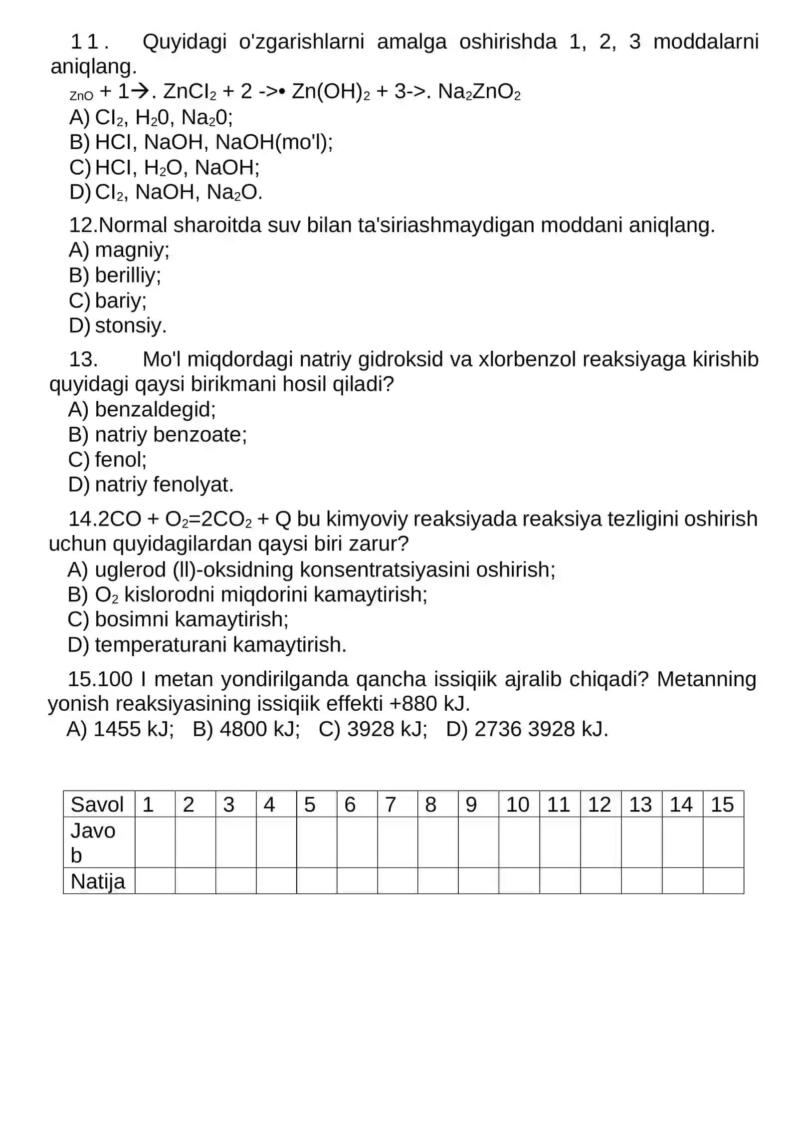 9-sinf kimyo NAZORAT ISHI-8 2