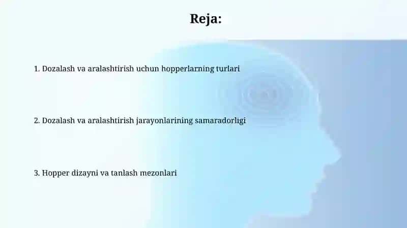 Aralashtirish texnologiyalari va uskunalari 2