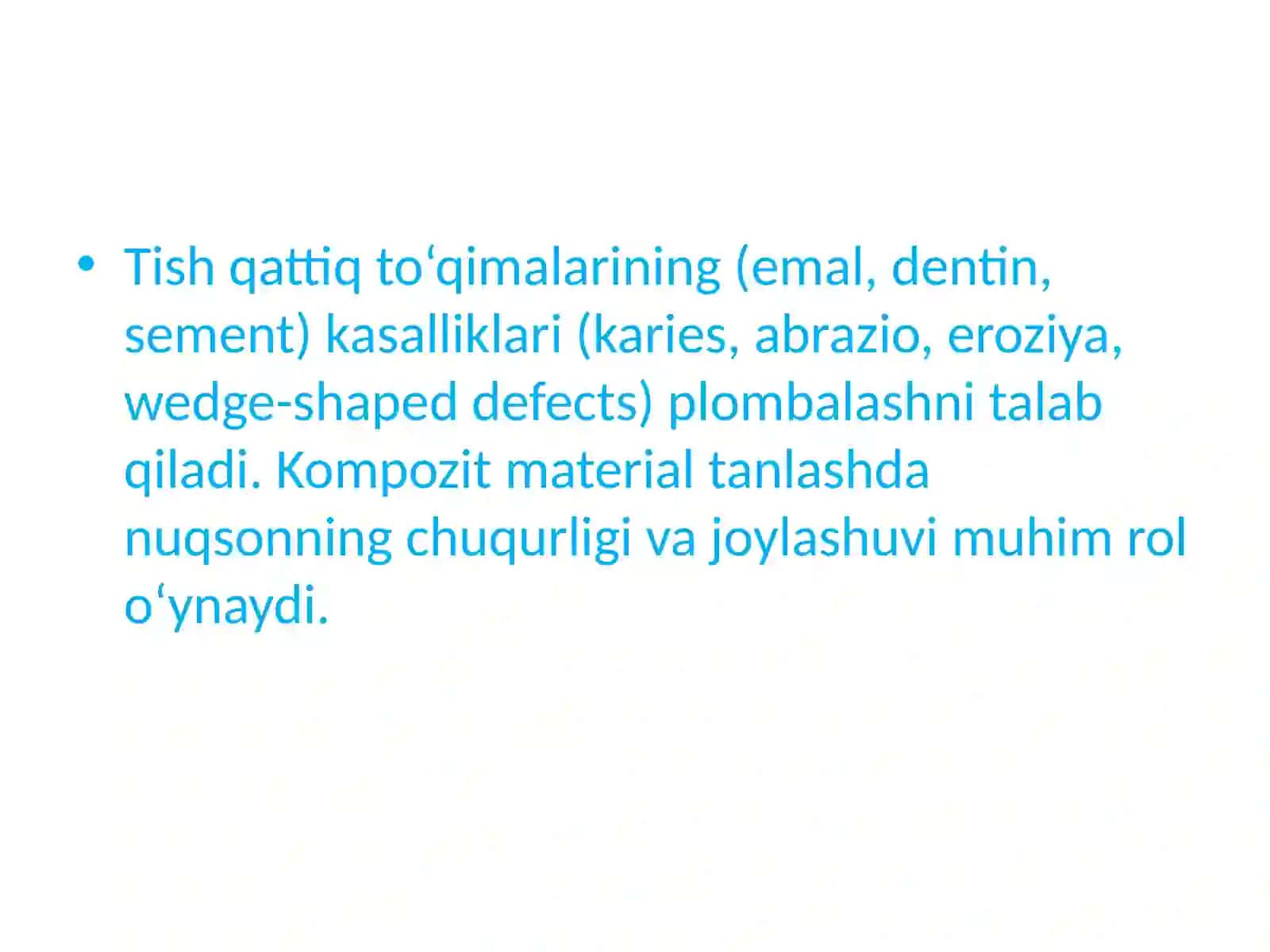 Kompozit plomba materiallari 2
