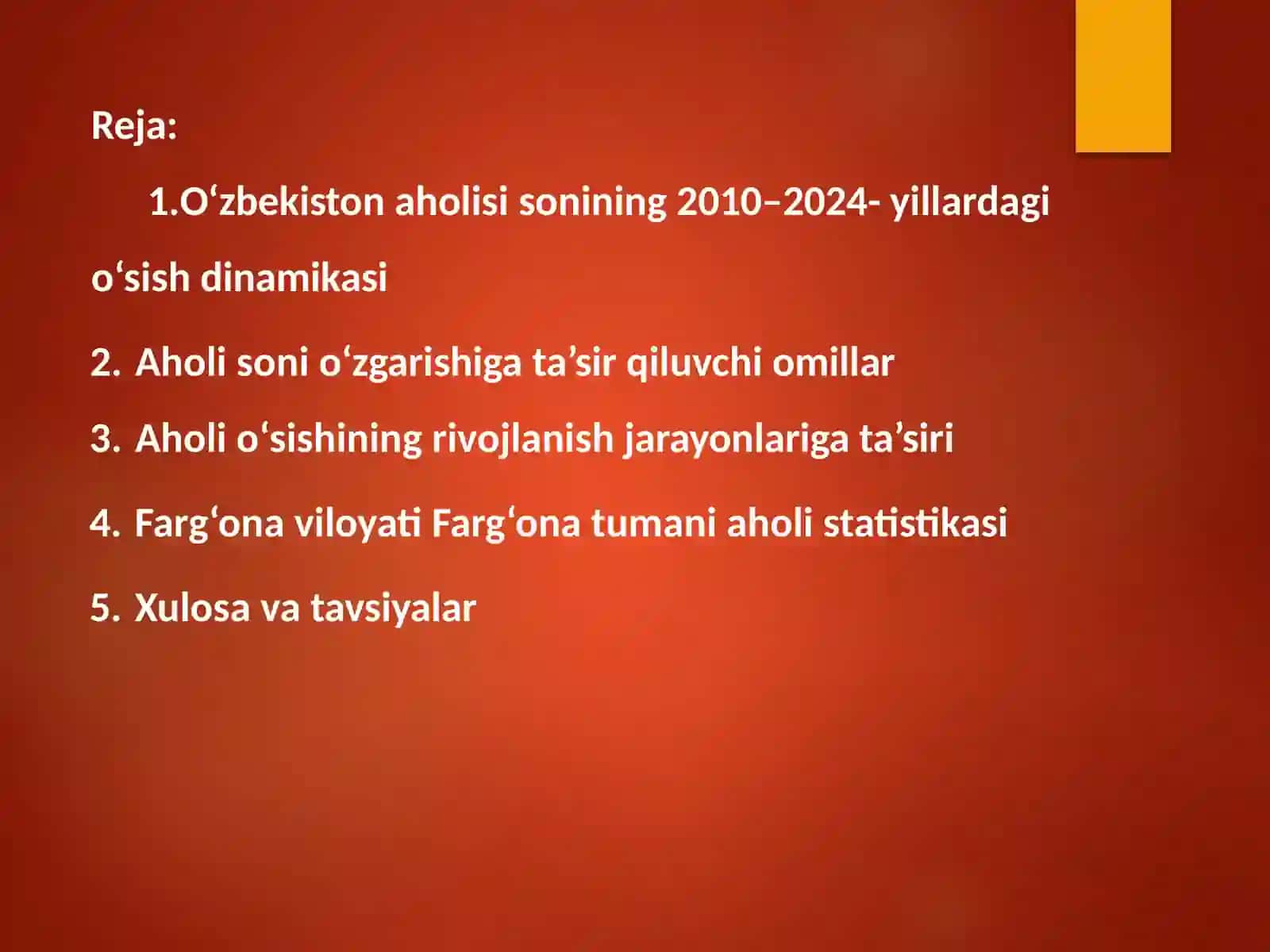 O'zbekiston Respublikasi aholi soni ko'rsatkichlari (2010-2024 - yillar) 2