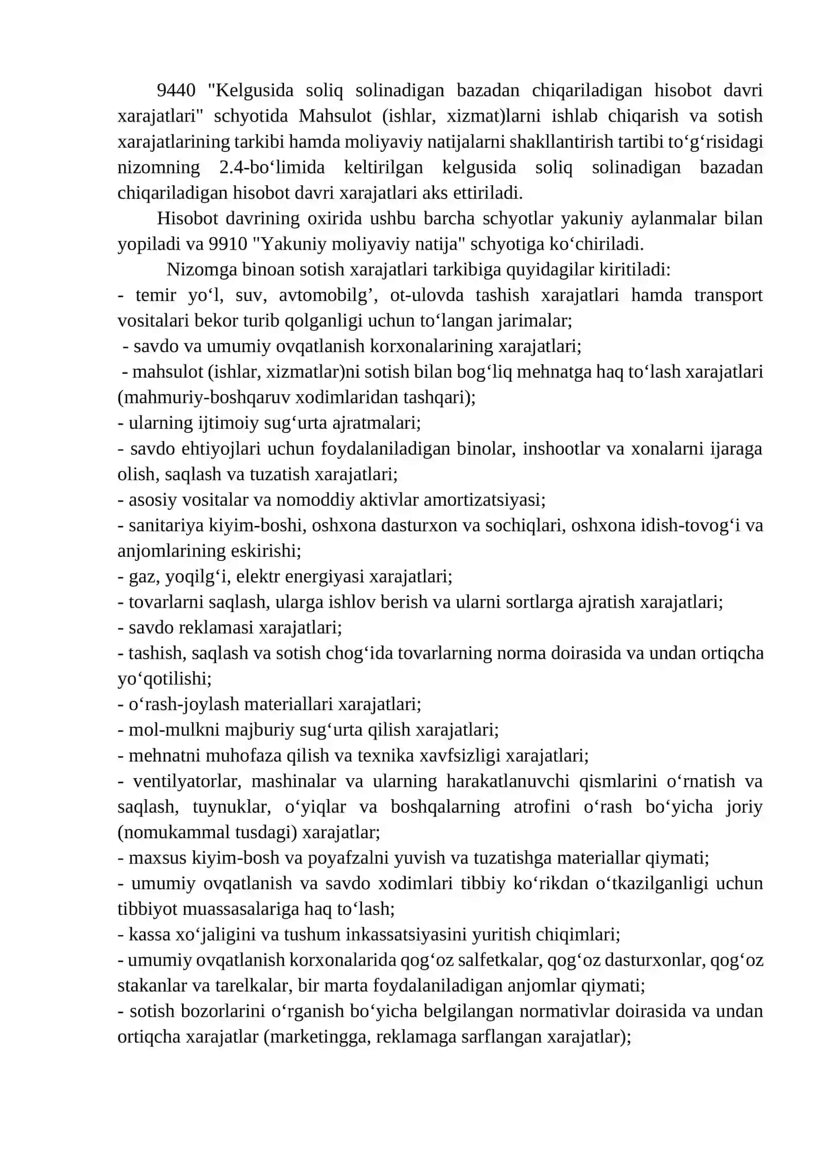 21-mavzu; Davr xarajatlarining tarkibi va hisobi. Moliyaviy faoliyat bo‘yicha daromadlar va xarajatlar hisobi 2