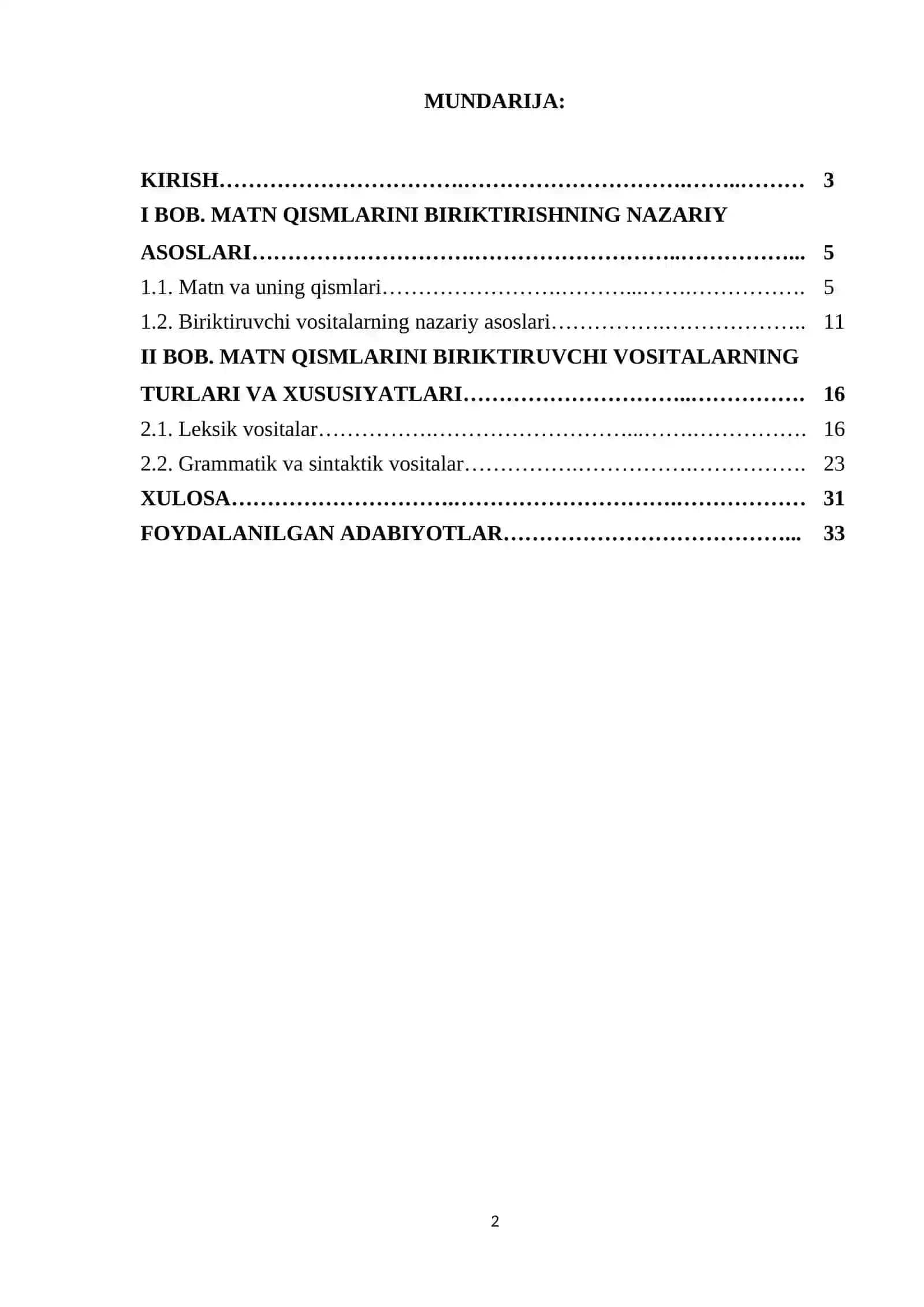 Matn qismlarini biriktiruvchi vositalar 2