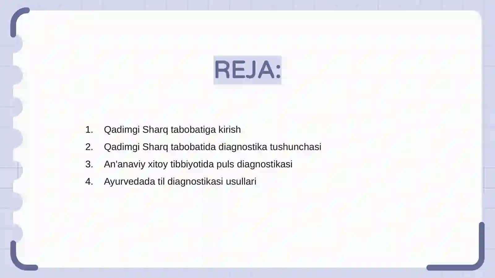 Qadimgi Sharq mamakakatlarida tashxislash usullari 2
