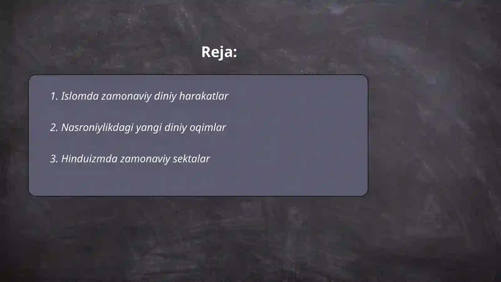 Islomda zamonaviy diniy harakatlar 2