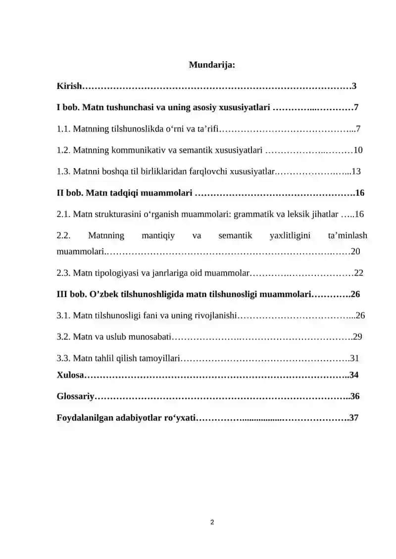 Matn va uning tadqiqi muammolari 2