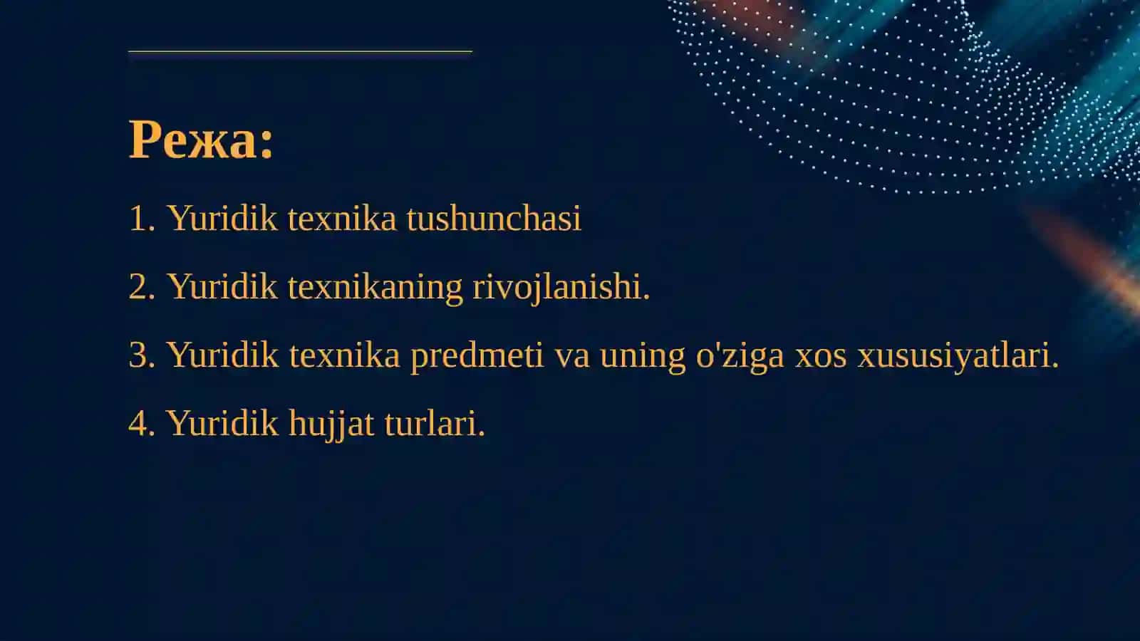 YURIDIK TEXNIKA VA YURIDIK HUJJAT TURLARI 2