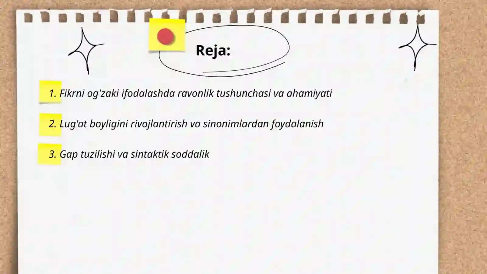 Fikrni og'zaki ifodalashda ravonlik 2