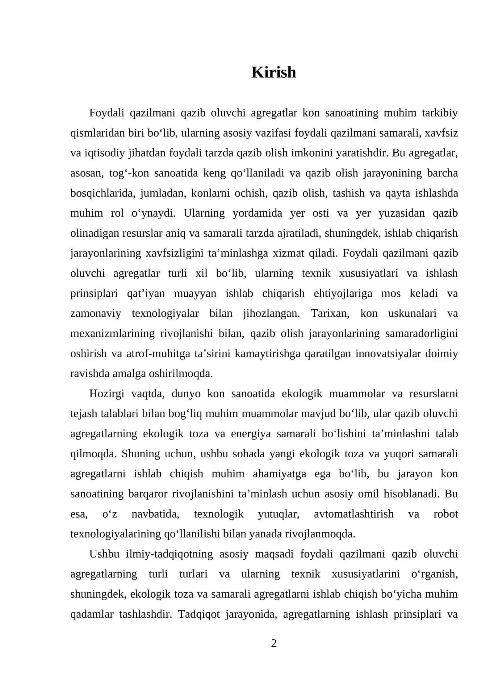FOYDALI QAZILMANI QAZIB OLUVCHI AGREGATLAR 2
