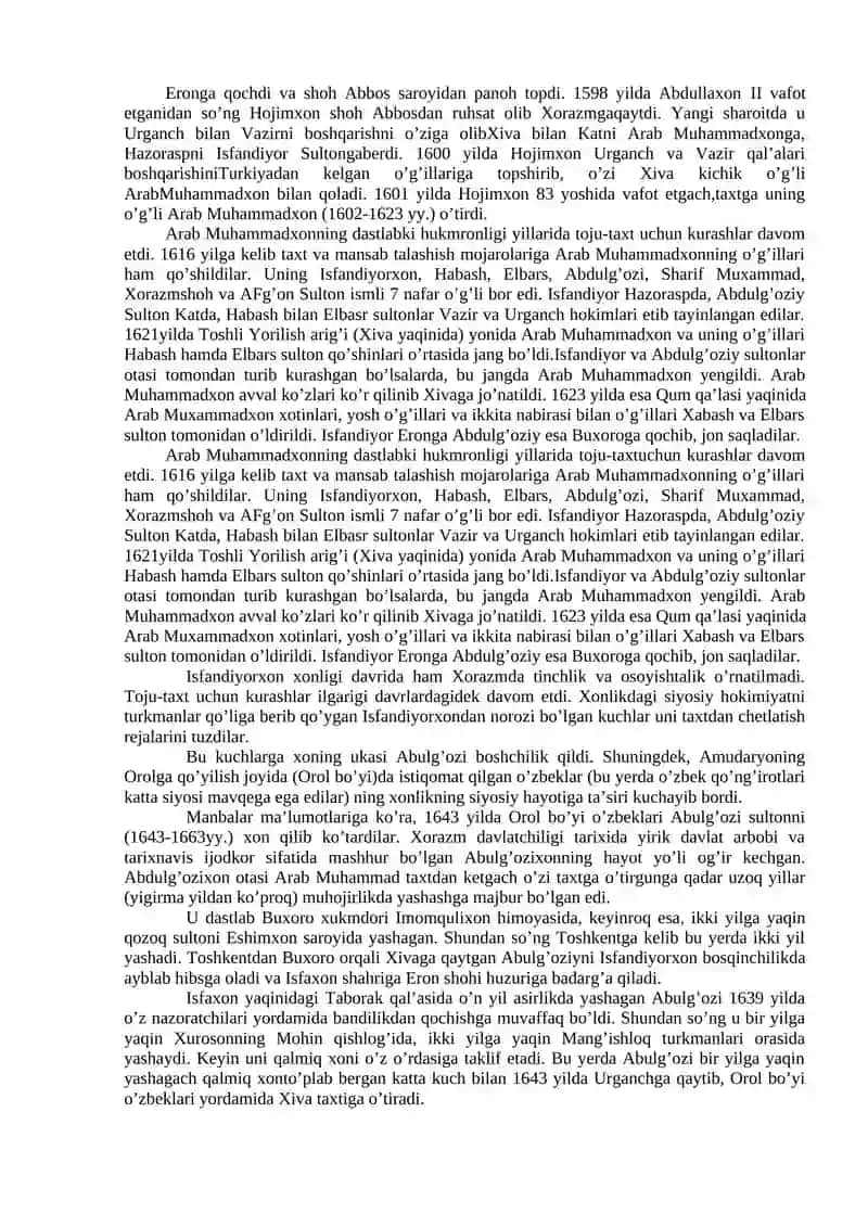 Xiva xonligi: hududi, mu’muriy tuzilishi, markaziy va mahalliy boshqaruv tartiblari 2