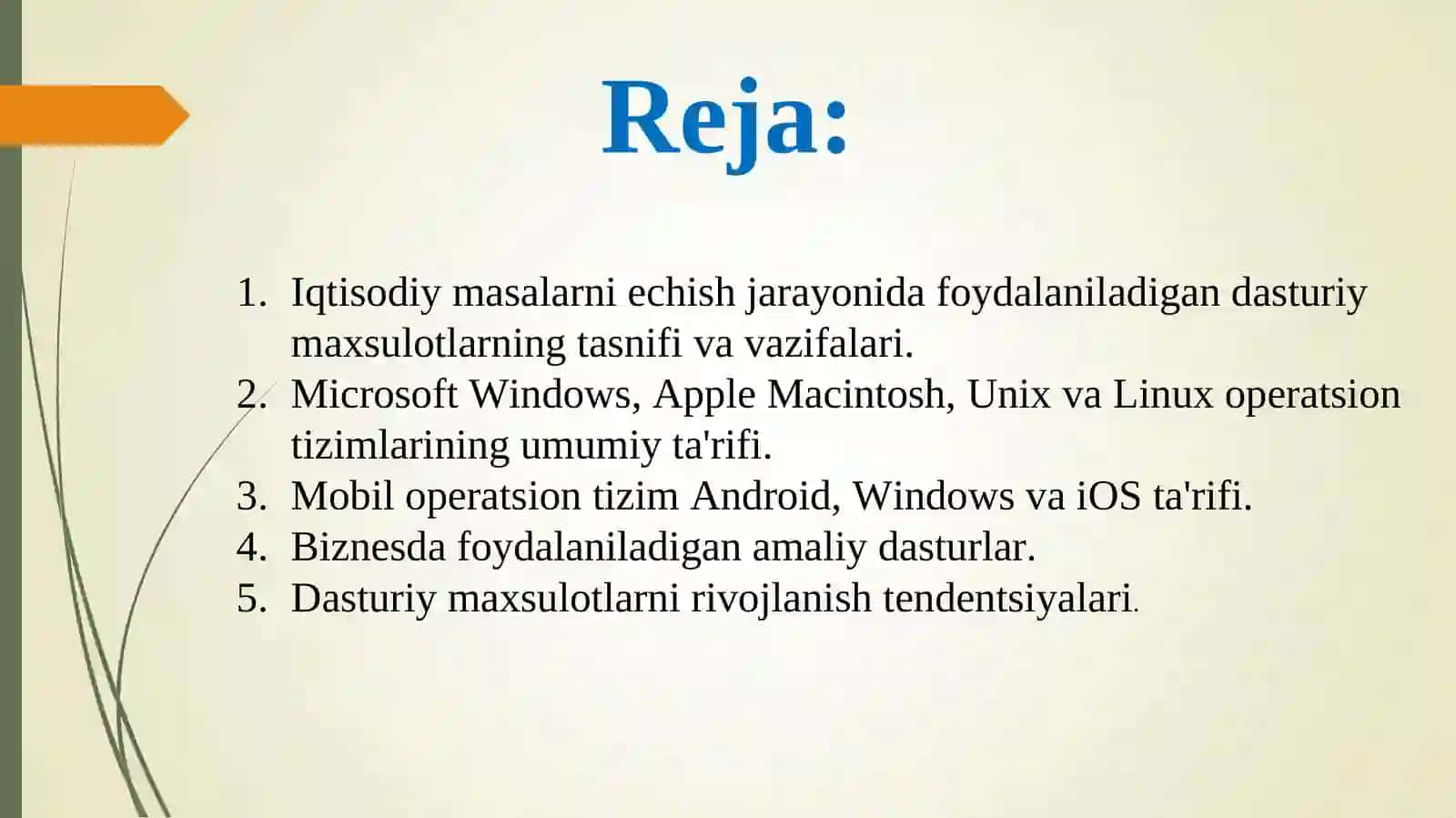 IQTISODIYOTDA FOYDALANILADIGAN DASTURIY MAXSULOTLAR 2