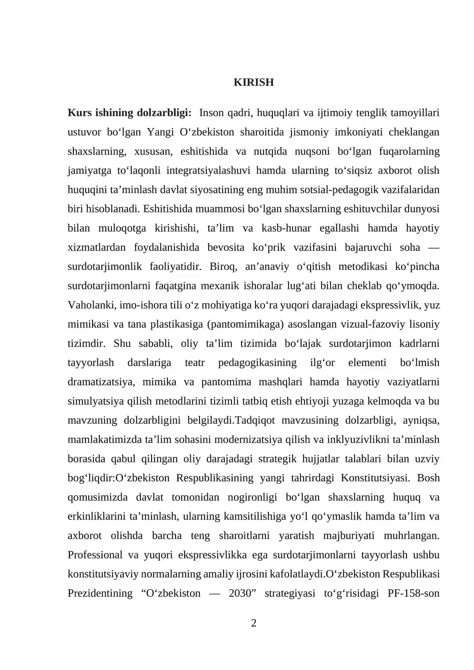 SURDOTARJIMONLARNI TAYYORLASHDA ZAMONAVIY PEDAGOGIK TEXNOLOGIYALARNING NAZARIY ASOSLARI 2