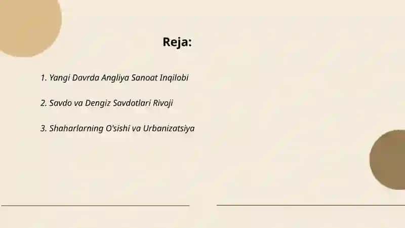 Yangi davrda Angliya davlatining rivojlanish xususiyatlari 2