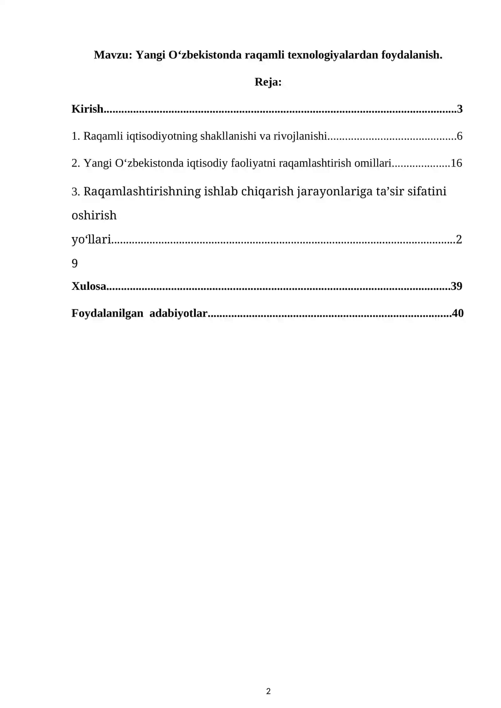 Yangi O‘zbekistonda raqamli texnologiyalardan foydalanish 2