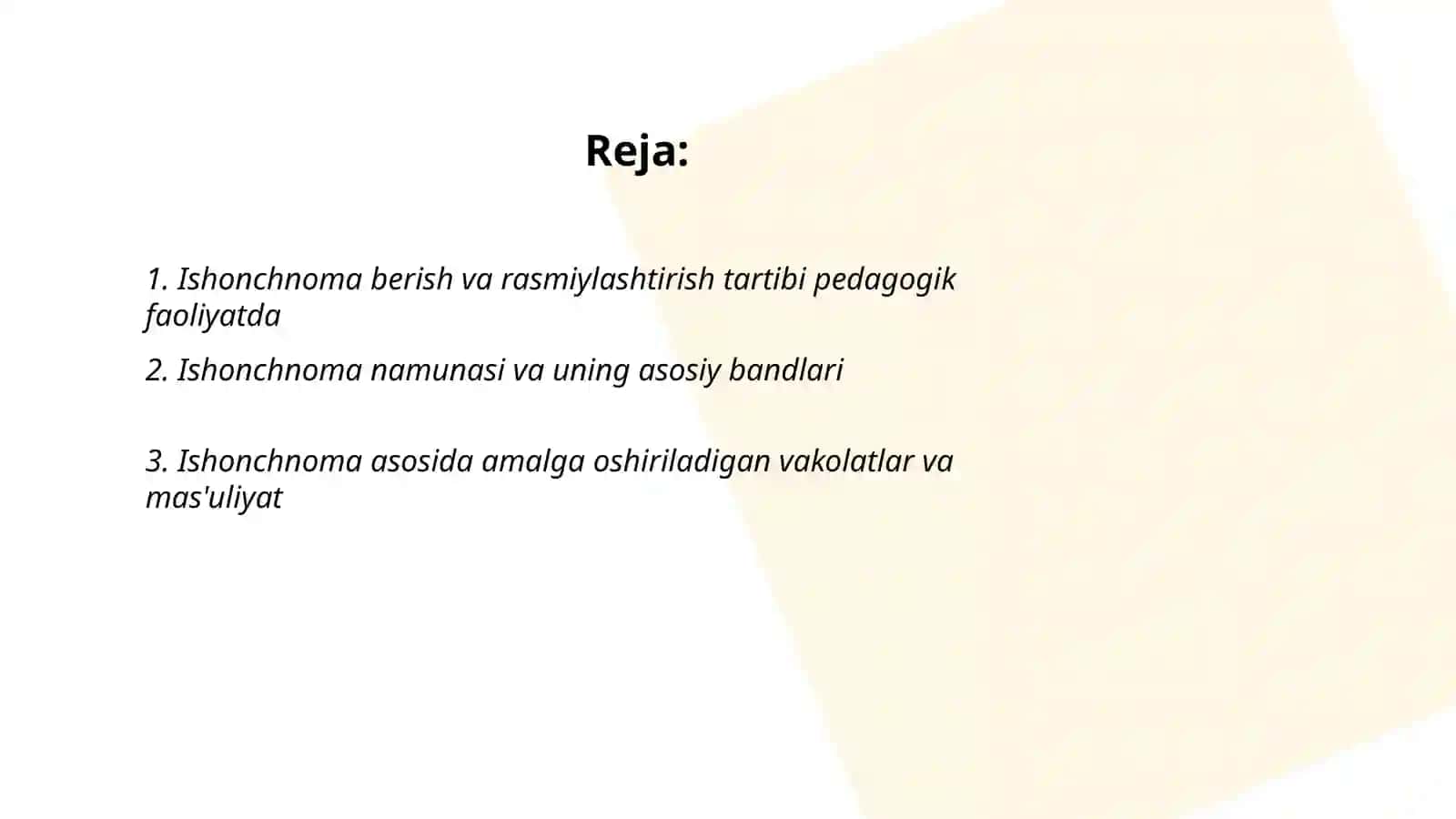 Pedagogik faoliyat bilan bogʻliq maʼlumot axborot hujjatlari ustida ishlash 2
