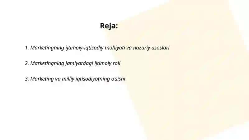 Marketingning ijtimoiy-iqtisodiy mohiyati va nazariy asoslari 2