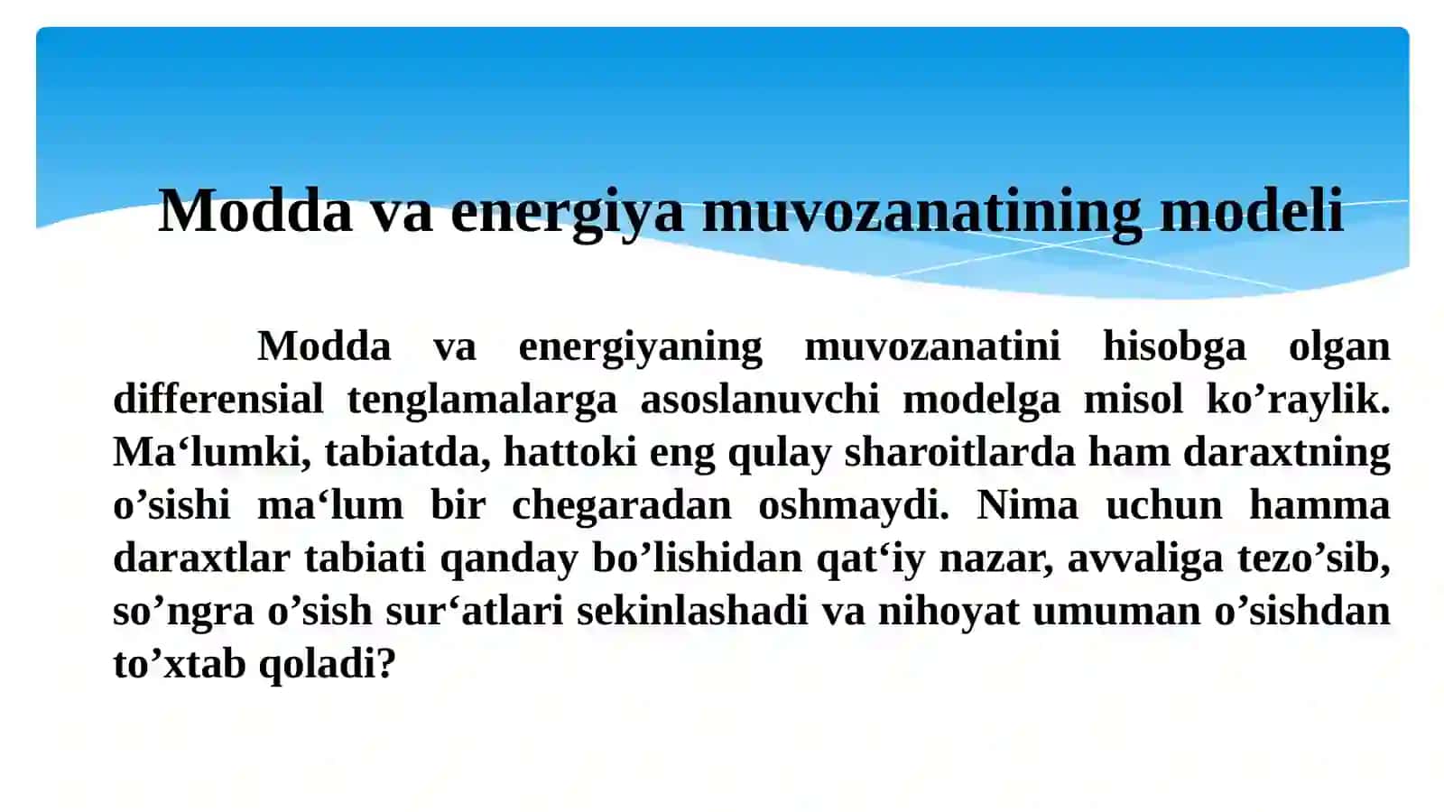 IMPULSNING SAQLANISH QONUNI. MATEMATIK MODELLASHTIRISHDA ANALOGIYA USULI 2