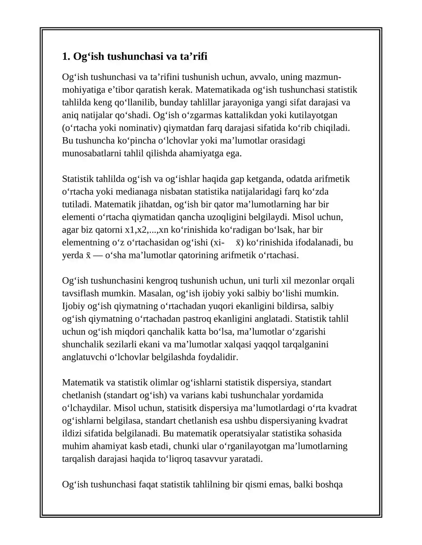 OG‘ISH VA JOIZLIKLARNING MOHIYATI VA ULARNING HUSUSIYATLARI 2