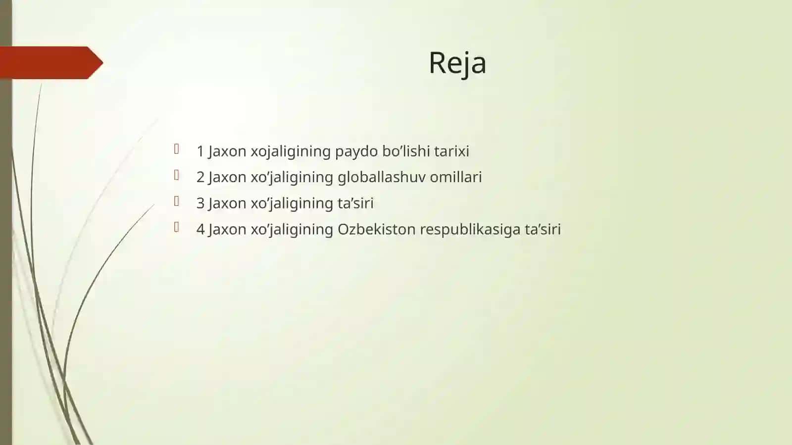 Jahon xo’jaligining globallashuv jarayonlarining paydo bo’lishi vaularga ta’sir etuvchi asosiy omillar 2