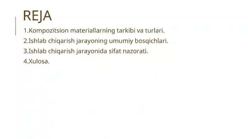 Kompozitsion materiallarning tarkibi va turlari 2