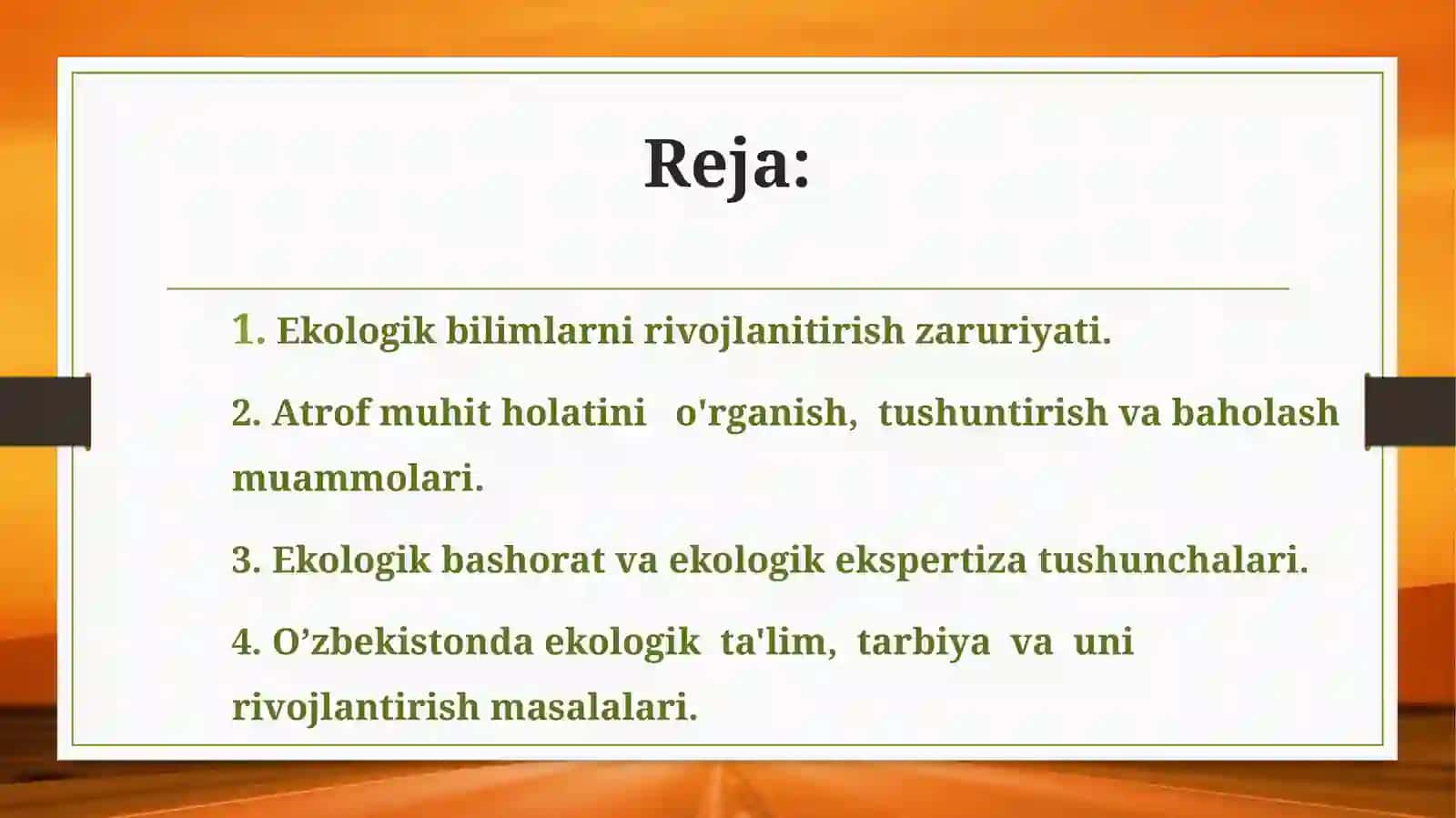 Maktabgachayoshdagi bolalarga ekologik tarbiya berish 2