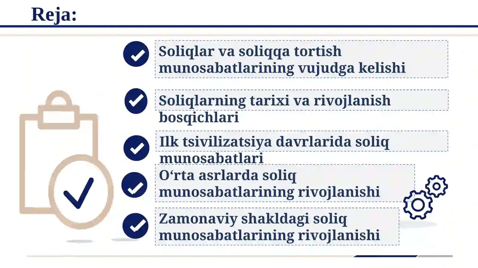 Soliqlarning vujudga kelishi va rivojlanish tarixi 2