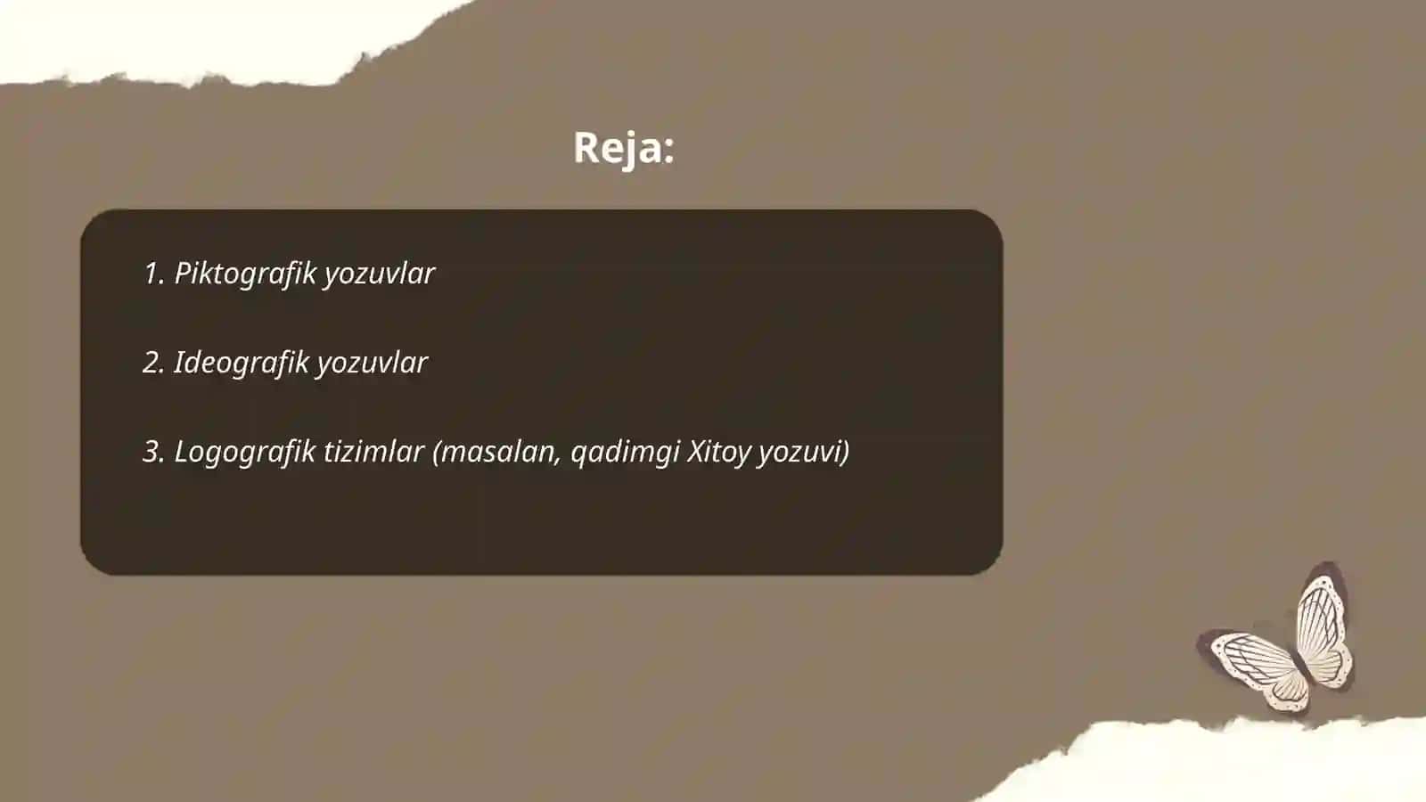 Yozuvning tarixiy va zamonaviy turlari 2