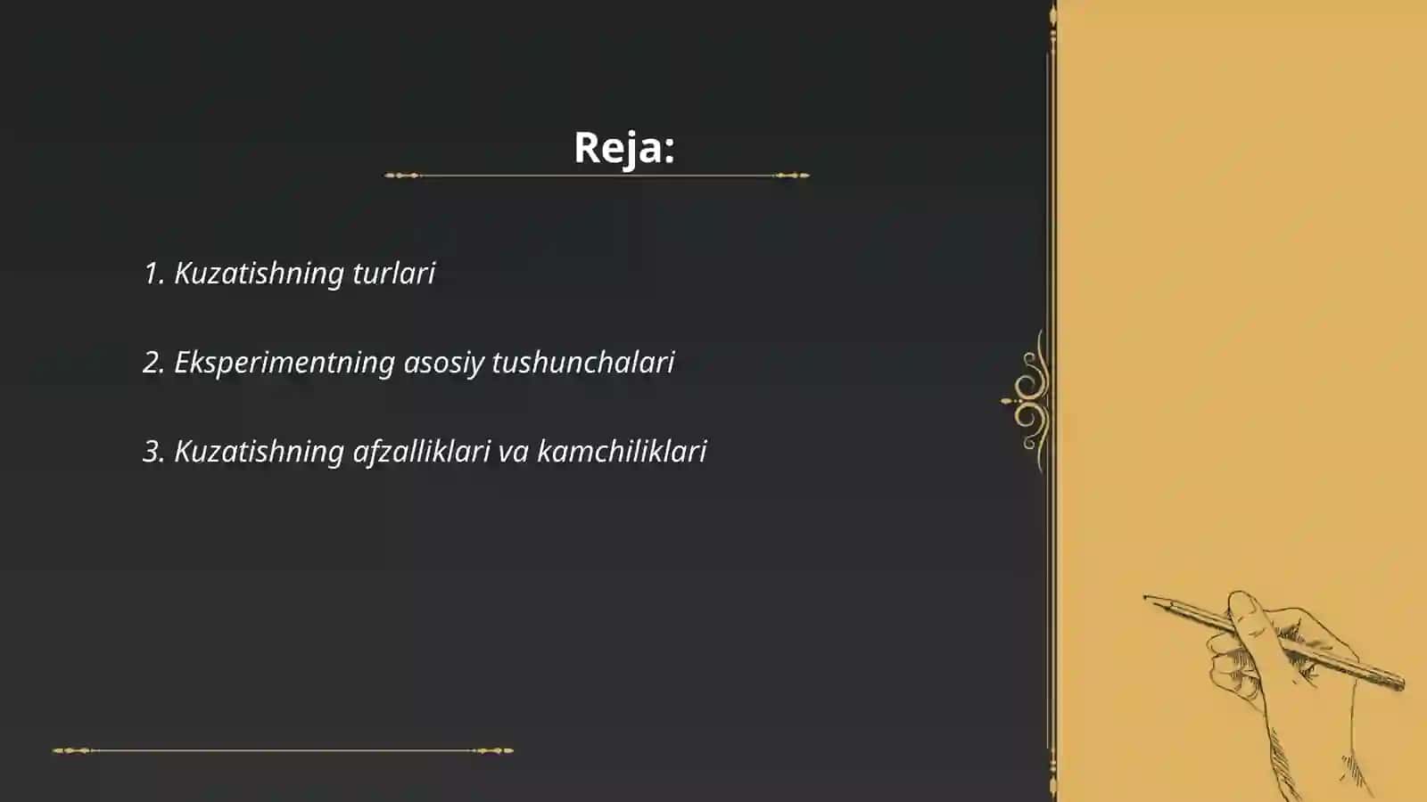 Psixologiya tadqiqot metodlari kuzatish va ekisperement 2