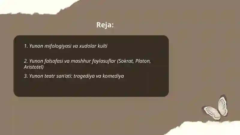Qadimgi Yunoniston madaniyati 2